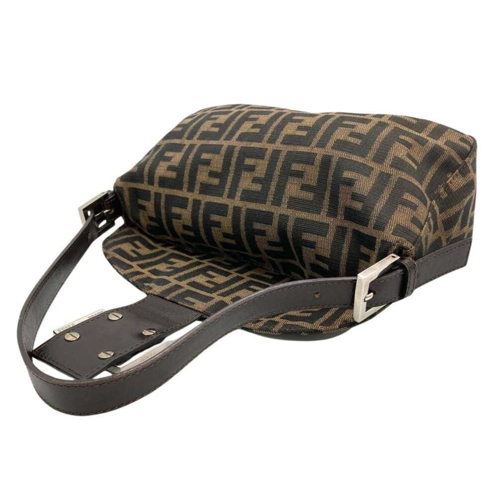 Fendi Zucca Mamma Bucket Shoulder Bag, Canvas, 2321-26725-009, Brown, Silver ... - Picture 3 of 9